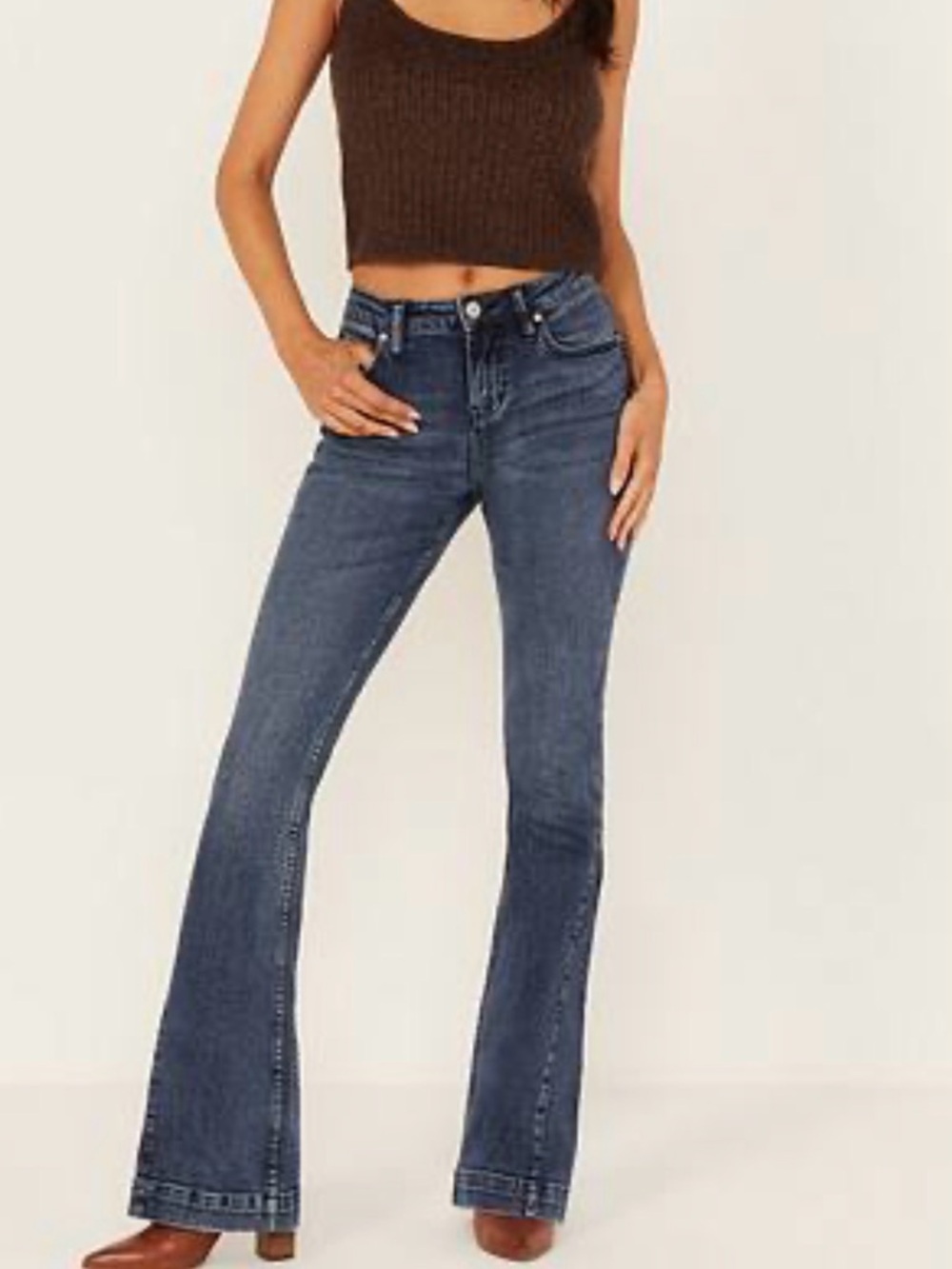 Shyanne Women's Oleander High Rise Bootcut Jeans